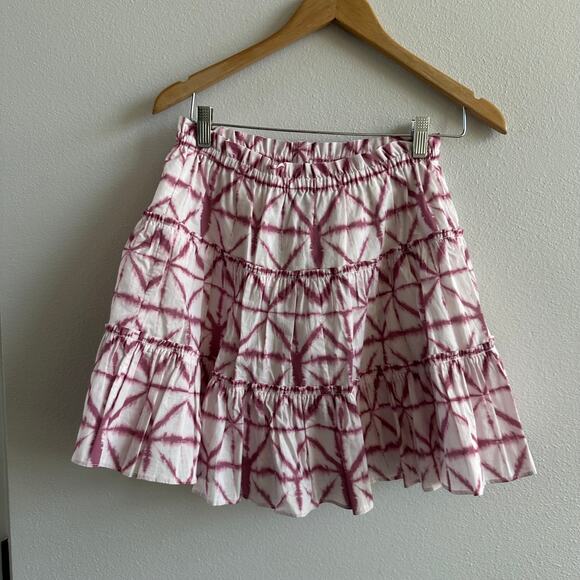 INTERMIX Estelle Batik Cotton Mini Skirt Size Small New - Picture 4 of 5